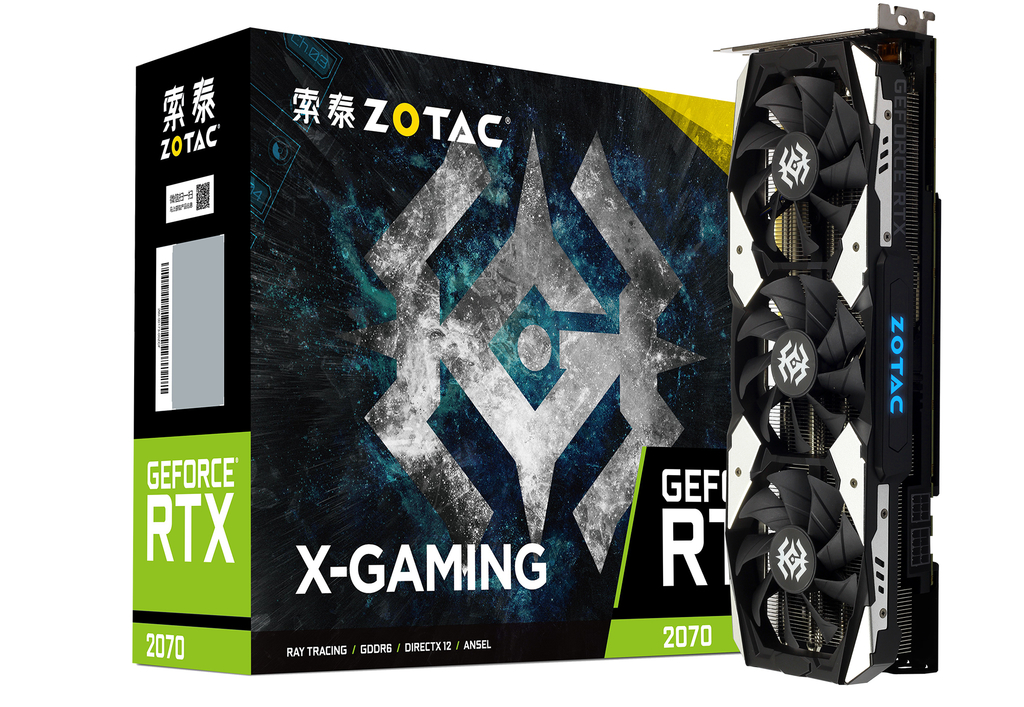 索泰 GeForce® RTX2070-8GD6 X-GAMING