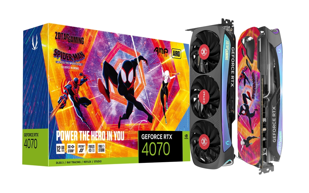  ZOTAC GAMING GEFORCE RTX 4070 AMP AIRO SPIDER-MAN™: Across the Spider-Verse Bundle