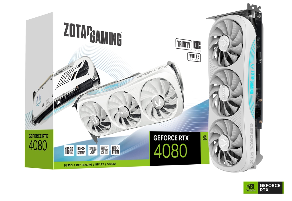 ZOTAC GAMING GeForce RTX 4080 16GB Trinity OC White Edition